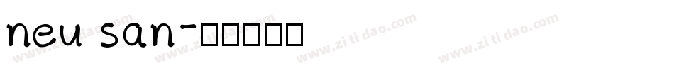 neu san字体转换
